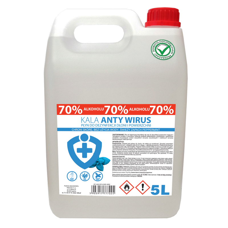 KALA AntyWirus płyn do dezynfekcji Mięta 5L