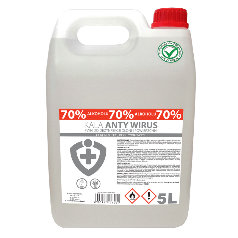 KALA AntyWirus płyn do dezynfekcji Bezzapachowy 5L