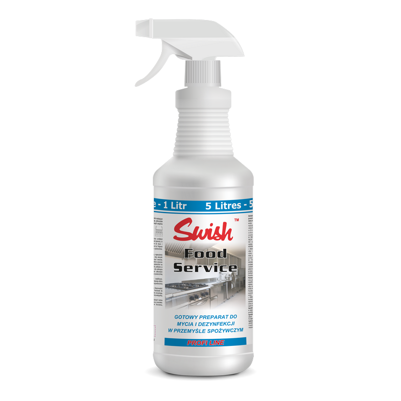 SWISH Food Service Disinfectant Gotowy do użytku preparat myjąco-dezynfekujący do kuchni 1L