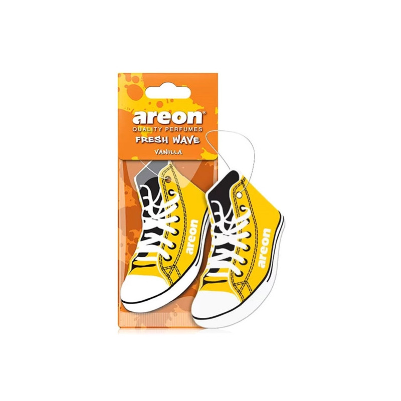 WANILIA zawieszka zapachowa do samochodu AREON Sneakers TRAMPEK celuloza VANILLA