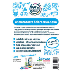Mix'n Clean Wielorazowe ściereczki AQUA Niebieskie