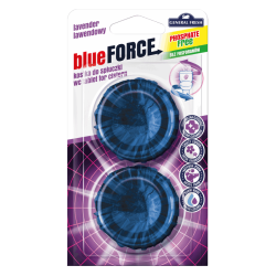 Okrągła kostka do spłuczki LAWENDA – Blue-FORCE 2szt
