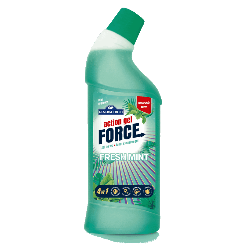 MIĘTA Zapachowy żel do WC Action Gel Force freshmint General Fresh 1L