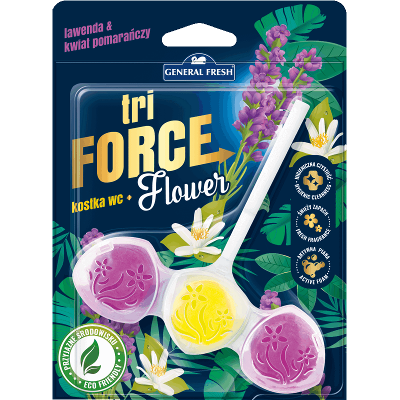 Zawieszka do WC LAWENDA I KWIAT POMARAŃCZY Tri-FORCE Flower General Fresh 1szt