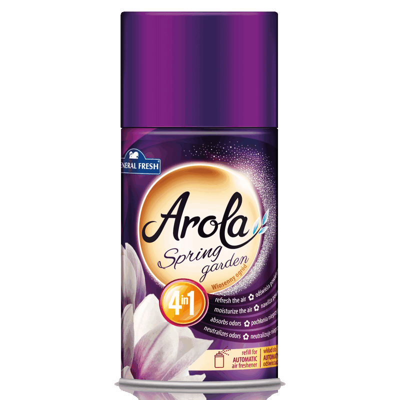 Wkład do automatycznego odświeżacza WIOSENNY OGRÓD puszka 250 ml AROLA General Fresh spring garden