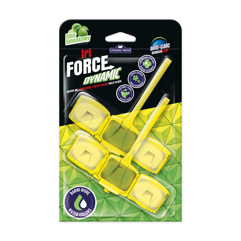 LIMONKA 2szt Zawieszek barwiących wodę w WC Tri-FORCE DYNAMIC General Fresh