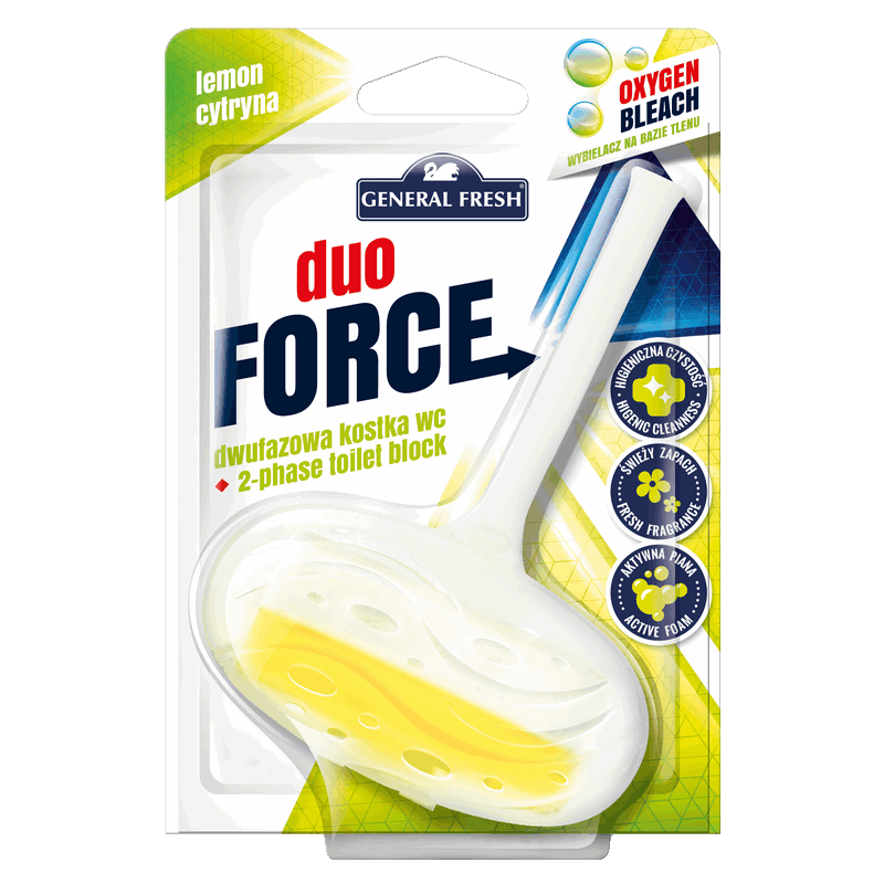 CYTRYNOWA Dwufazowa kostka do WC – Duo-FORCE General Fresh 1Szt.