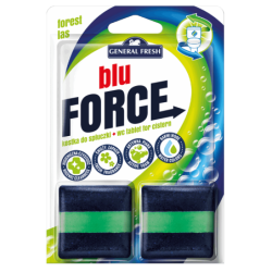 Kwadratowa Kostka do spłuczki LAS - Blu-Force 2szt General Fresh