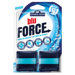 Kwadratowa Kostka do spłuczki MORSKA - Blu-Force 2szt General Fresh