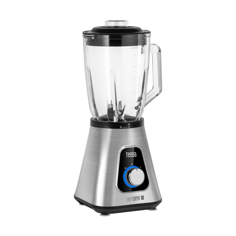 Teesa Blender Kielichowy Easy Expert Go 1300W , Szklany Kielich 1,5L + Kubek Podróżny 600 Ml [[