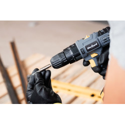 Rebel Akumulatorowa Wiertarko-Wkrętarka Udarowa 20V 2A Box [[