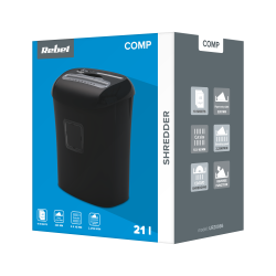 Rebel Niszczarka Dokumentów Rebel, Kart, Cd Z Koszem 21 L [[