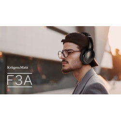Krüger&Matz Bezprzewodowe Słuchawki Nauszne Z Anc Kruger&Matz F3A [[