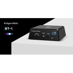 Krüger&Matz 2W1 Odbiornik I Nadajnik Bluetooth Hifi Audio ( Apt-X , Nfc )  Model Bt-1 [[