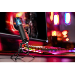 Krüger&Matz Mikrofon Gamingowy / Vlogerowy Na Usb  Kruger&Matz Warrior Gv-100 [[