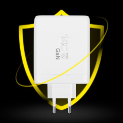 Krüger&Matz Ładowarka Sieciowa Kruger&Matz 140 W Gan Z Funkcją Quick Charge I Power Delivery [[