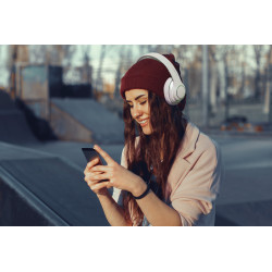 Krüger&Matz Bezprzewodowe Słuchawki Nauszne Kruger&Matz Model Street 3 Wireless, Kolor Grafitowy [[