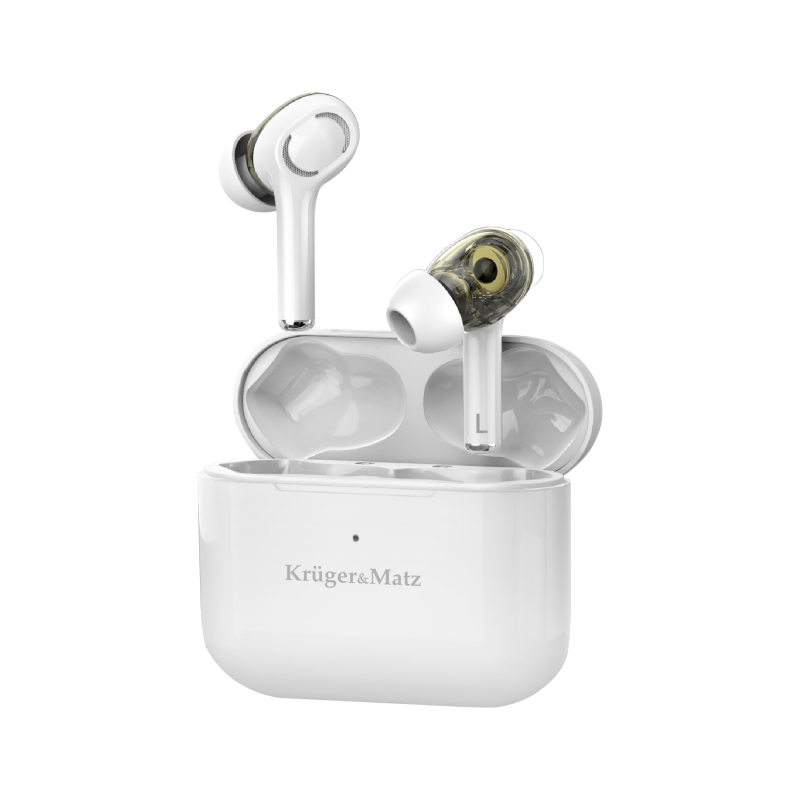 Krüger&Matz Bezprzewodowe Słuchawki Dokanałowe Dual Driver Tws Kruger&Matz  M4 Pro [[