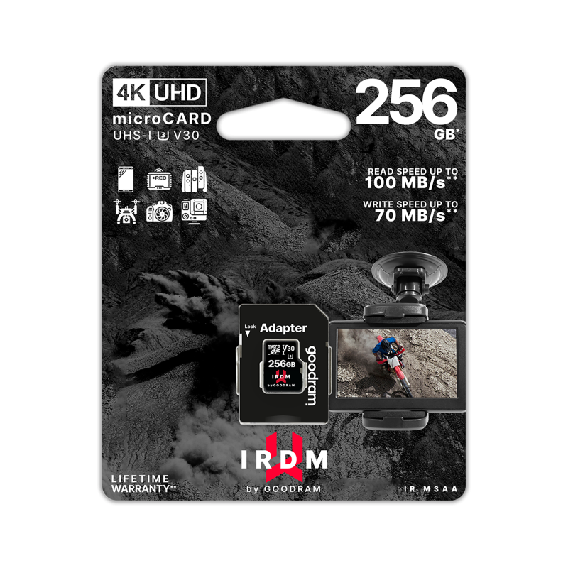 Goodram Karta Pamięci Microsd 256 Gb Uhs-I U3 Goodram Z Adapterem [[