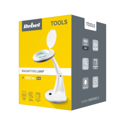 Rebel Lampa Z Lupą Na Stół 5D 6W Rebel , 6500K [[