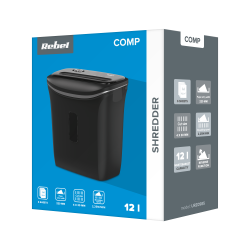 Rebel Niszczarka Dokumentów Rebel Z Koszem 12 L [[