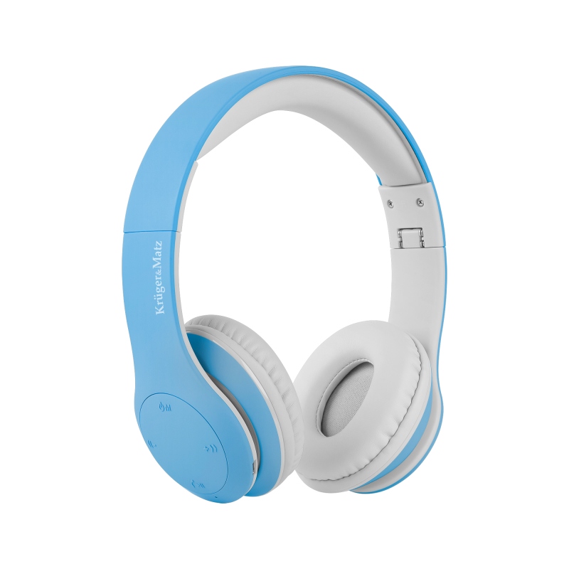Krüger&Matz Bezprzewodowe Słuchawki Nauszne Dla Dzieci Kruger&Matz Model Street Kids , Kolor Niebieski [[