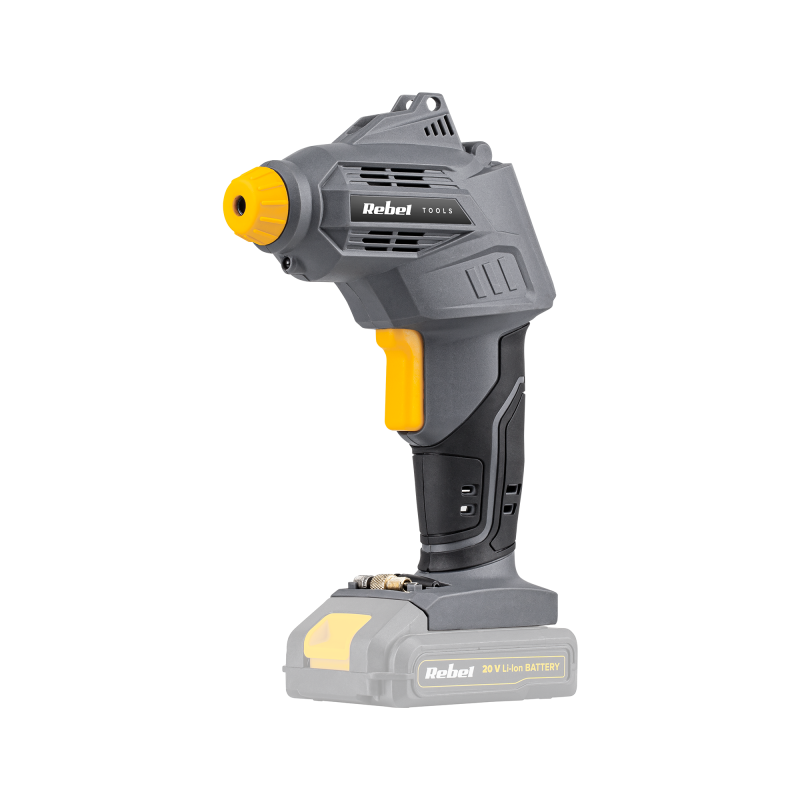 Rebel Kompresor Akumulatorowy 20V 2A  7 Bar [[