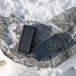 Krüger&Matz Powerbank Solarny Kruger&Matz 10000Mah Li-Ion Z 3 Końcówkami [[