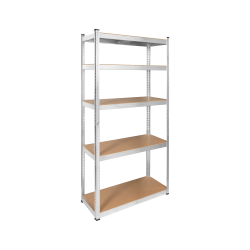 Rebel Regał Metalowy Magazynowy 180X90X40 Srebrny  Rebel [[