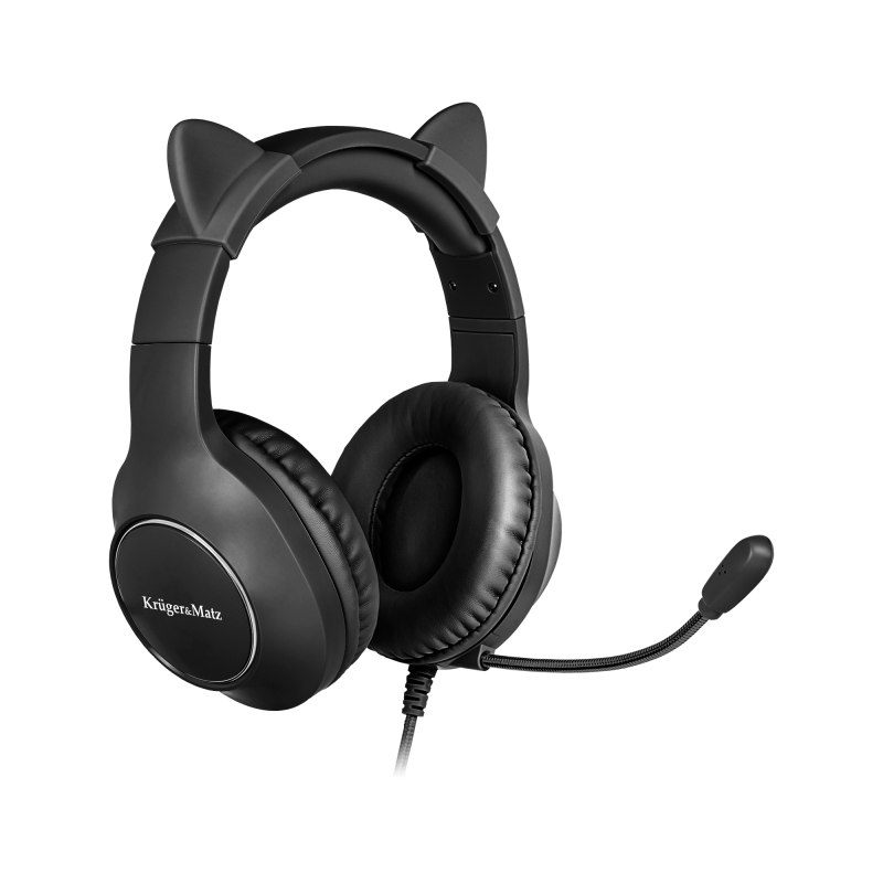 Krüger&Matz Gamingowe Słuchawki Nauszne Dla Dzieci Kruger&Matz Gamer Kids, Kolor Czarny [[