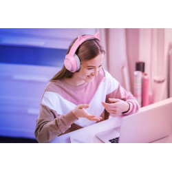 Krüger&Matz Gamingowe Słuchawki Nauszne Dla Dzieci Kruger&Matz Gamer Kids, Kolor Różowy [[