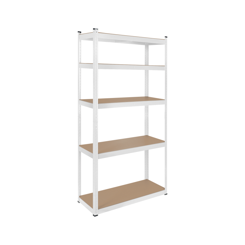 Rebel Regał Metalowy Magazynowy 180X90X40 Biały Rebel [[