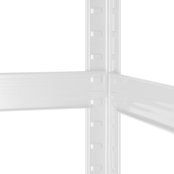 Rebel Regał Metalowy Magazynowy 180X90X40 Biały Rebel [[