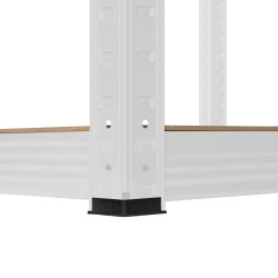 Rebel Regał Metalowy Magazynowy 180X90X40 Biały Rebel [[