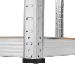 Rebel Regał Metalowy Magazynowy 180X90X40 Biały Rebel [[