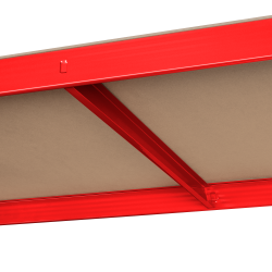 Rebel Regał Metalowy Magazynowy 180X90X40 Czerwony Rebel [[