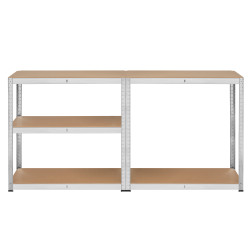 Rebel Regał Metalowy Magazynowy 180X90X40 Czerwony Rebel [[