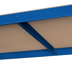 Rebel Regał Metalowy Magazynowy 180X90X40 Niebieski  Rebel [[