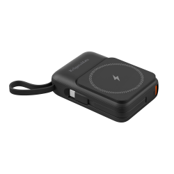 Krüger&Matz Powerbank Indukcyjny Kruger&Matz 10000 Mah Mag Safe Z Kablem Czarny [[