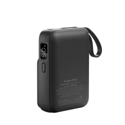 Krüger&Matz Powerbank Indukcyjny Kruger&Matz 10000 Mah Mag Safe Z Kablem Czarny [[