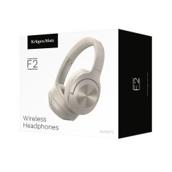 Krüger&Matz Bezprzewodowe Słuchawki Nauszne Kruger&Matz F2 , Kolor Szary [[
