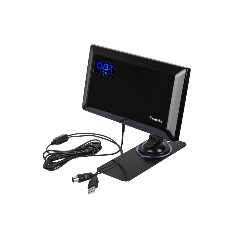 Antena Tv Pokojowa Dvb-T Slim Wiedyska [[