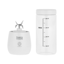Teesa Blender Bezprzewodowy, Szklany Kubek, 450Ml, 100W , 6 Noży [[