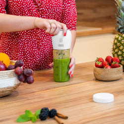 Teesa Blender Bezprzewodowy, Szklany Kubek, 450Ml, 100W , 6 Noży [[