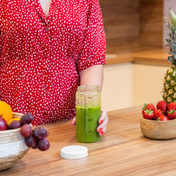 Teesa Blender Bezprzewodowy, Szklany Kubek, 450Ml, 100W , 6 Noży [[