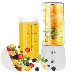 Teesa Blender Bezprzewodowy, Szklany Kubek, 450Ml, 100W , 6 Noży [[