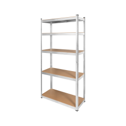 Rebel Regał Metalowy Magazynowy 180X90X40 Srebrny Rebel [[