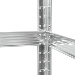 Rebel Regał Metalowy Magazynowy 180X90X40 Srebrny Rebel [[