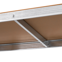 Rebel Regał Metalowy Magazynowy 180X90X40 Srebrny Rebel [[