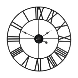 Teesa Aluminiowy Duży Zegar Ścienny 60 Cm [[
